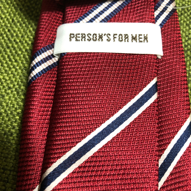 PERSON'S FOR MEN 赤ネクタイ メンズのファッション小物(ネクタイ)の商品写真