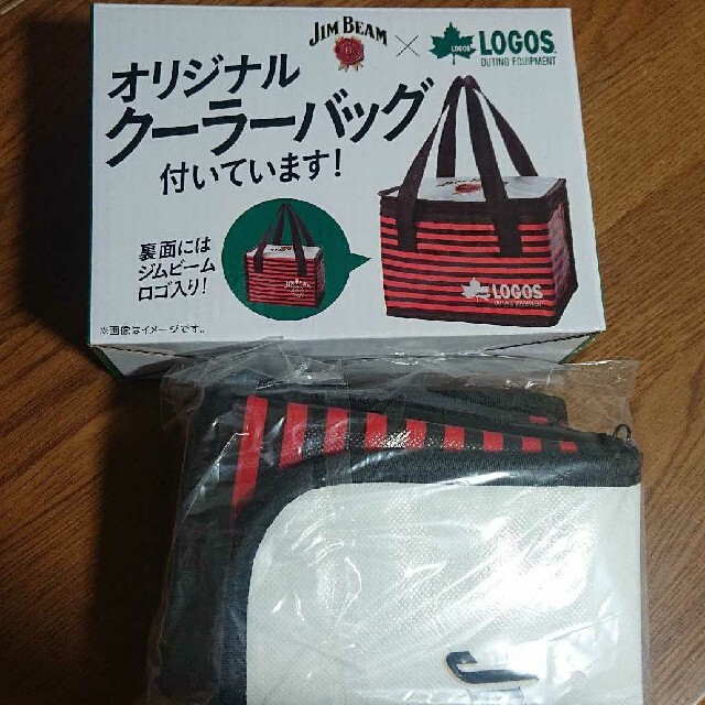 LOGOS(ロゴス)のJIM BEAM LOGOS オリジナル クーラーバッグ ロゴ入り 新品 未使用 インテリア/住まい/日用品のキッチン/食器(弁当用品)の商品写真