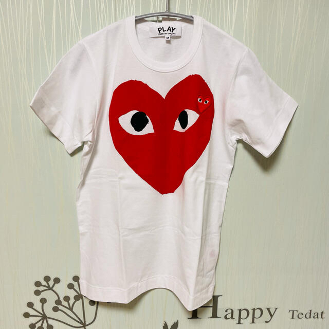 COMME des GARCONS(コムデギャルソン)のCOMME des GARCONS レディース ハート ロゴ Tシャツ レディースのトップス(Tシャツ(半袖/袖なし))の商品写真