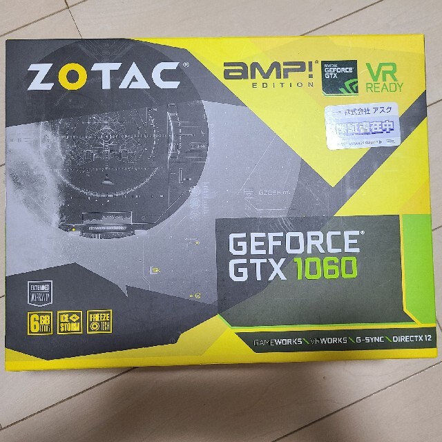 ZOTAC GTX 1060 6GB 2FanPCパーツ