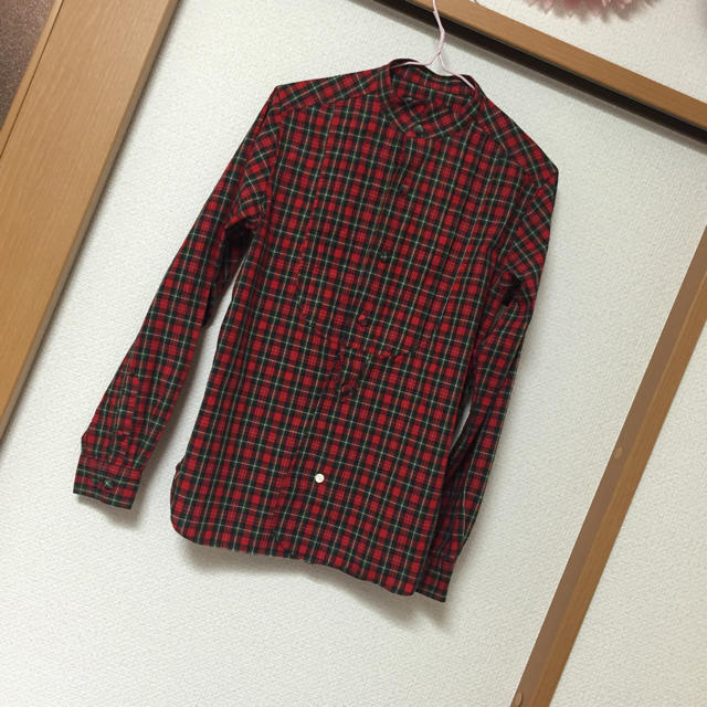 BEAMS BOY(ビームスボーイ)のビームスボーイ 赤チェックシャツ レディースのトップス(シャツ/ブラウス(長袖/七分))の商品写真