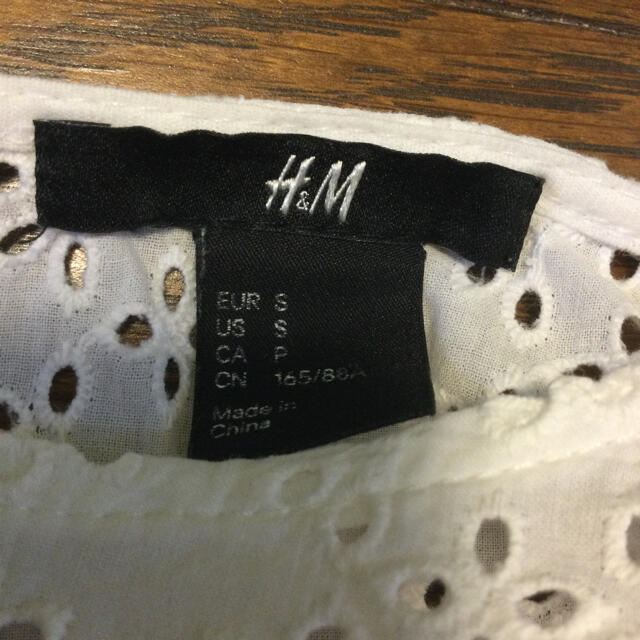 H&M(エイチアンドエム)のエイチアンドアム　ストライプ ＆レースのマリンTシャツ レディースのトップス(Tシャツ(長袖/七分))の商品写真