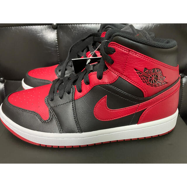 大人気商品 NIKE エアジョーダン1 MID GYM RED BRED 27.5cm - 通販