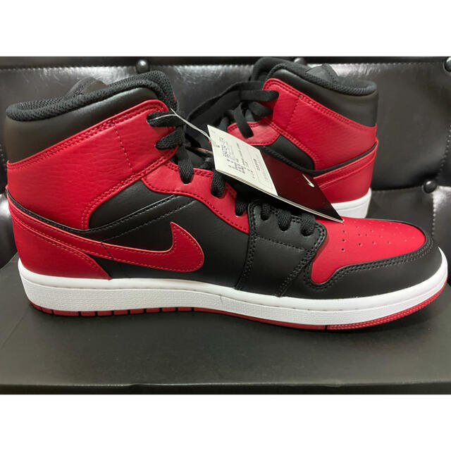 NIKE エアジョーダン1 MID GYM RED BRED 27.5cm