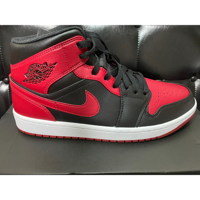 NIKE エアジョーダン1 MID GYM RED BRED 27.5cm