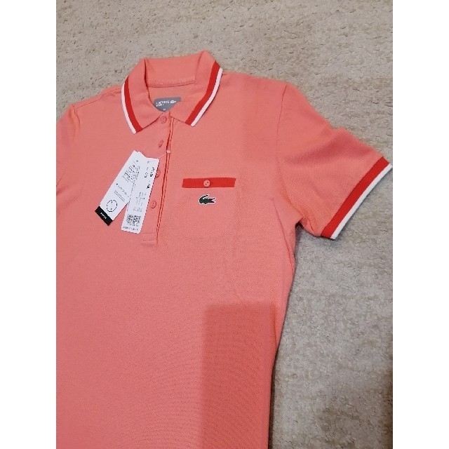 LACOSTE(ラコステ)の新品☆　ラコステ　LACOSTE　ゴルフポロシャツワンピース　春夏レディース　M スポーツ/アウトドアのゴルフ(ウエア)の商品写真