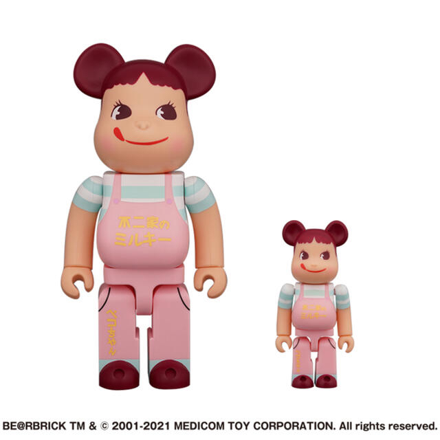 エンタメ/ホビーBE＠RBRICK ファミリータウンペコちゃん 100％ ＆ 400％