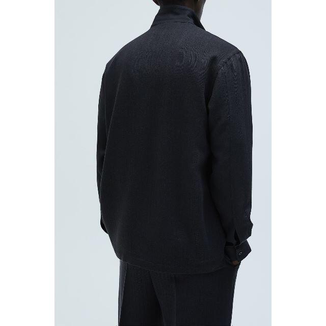 ZARA - ZARA MAN ストライプ織柄 ポケット付テクスチャーシャツ ZARA - ZARA MAN ストライプ織柄 ポケット付テクスチャーシャツ