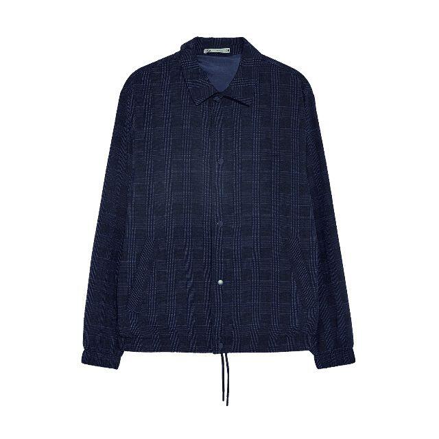 ZARA - ZARA MAN チェック柄 シアサッカーコーチジャケット ZARA - ZARA MAN チェック柄 シアサッカーコーチジャケット