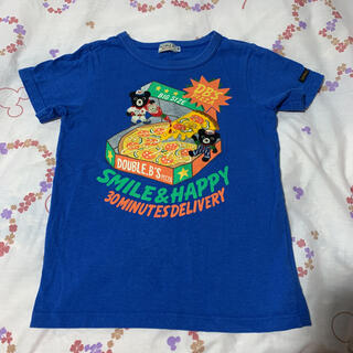 ダブルビー(DOUBLE.B)のミキハウス ダブルB ピザ Tシャツ 130 青(Tシャツ/カットソー)