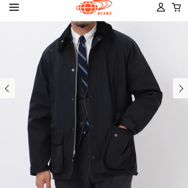 Barbour(バーブァー)のBarbour×BEAMSPLUS別注BEDALE ブラック 36 メンズのジャケット/アウター(ブルゾン)の商品写真