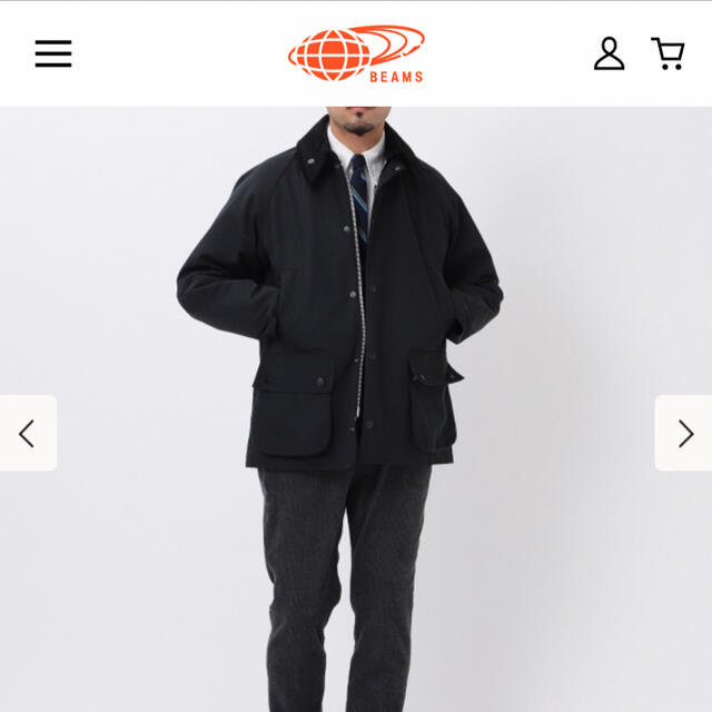 Barbour(バーブァー)のBarbour×BEAMSPLUS別注BEDALE ブラック 36 メンズのジャケット/アウター(ブルゾン)の商品写真