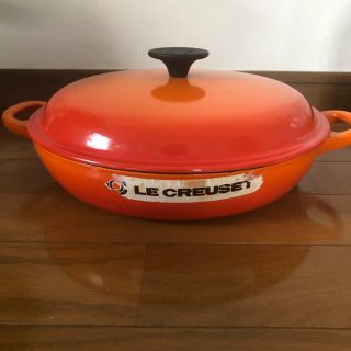 ルクルーゼ(LE CREUSET)のル・クルーゼ　26cm オレンジ(鍋/フライパン)