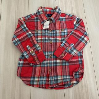 ベビーギャップ(babyGAP)のbabygap チェックシャツ　90 未使用(ブラウス)