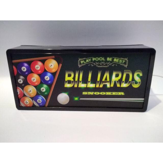 ビリヤード★BILLIARDS★置物★雑貨★LEDプラスチックライトBOX エンタメ/ホビーのテーブルゲーム/ホビー(ビリヤード)の商品写真