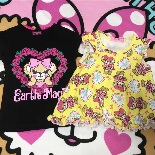 EARTHMAGIC(アースマジック)の♡♡♡2点セット♡♡♡ キッズ/ベビー/マタニティのキッズ服女の子用(90cm~)(Tシャツ/カットソー)の商品写真