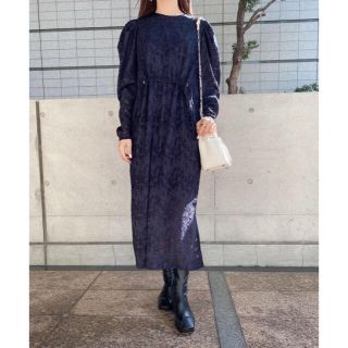 ACKA   original jacquard one-piece(ロングワンピース/マキシワンピース)