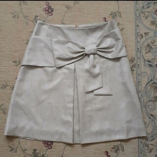 ボンメルスリー(Bon mercerie)のBon mercerie リボンのスカート日本製(ミニスカート)