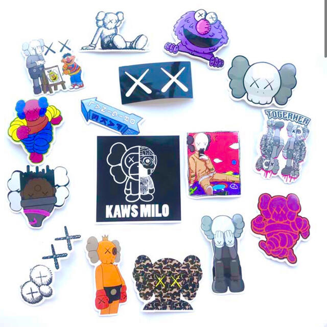 大好評です kaws ステッカー シール セット originalfake 激レア