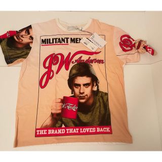 ジェイダブリューアンダーソン(J.W.ANDERSON)のJ.W.ANDERSON Tシャツ　MILITANT MAN T-SHIRT(Tシャツ/カットソー(半袖/袖なし))