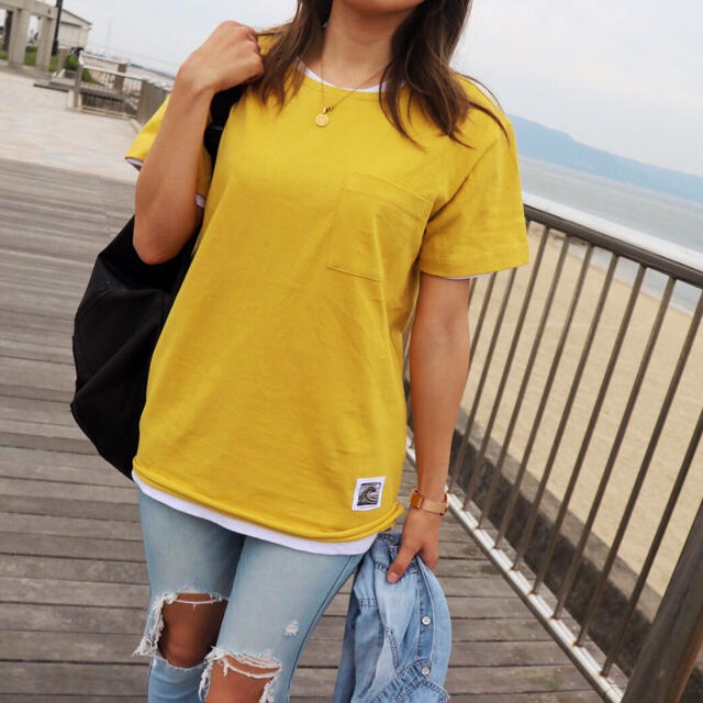 STANDARD CALIFORNIA(スタンダードカリフォルニア)のサーフブランド  LUSSO SURF wavepatch Tシャツ Mサイズ☆ メンズのトップス(Tシャツ/カットソー(半袖/袖なし))の商品写真