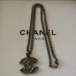 シャネル(CHANEL)のCHANEL　ネックレス　ココマーク　ラインストーン(ネックレス)