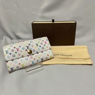 ルイヴィトン(LOUIS VUITTON)の★極美品★マルチカラー 白 モノグラム ポルトフォイユ(財布)