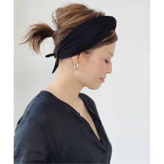 ドゥーズィエムクラス(DEUXIEME CLASSE)の新品　Deuxieme Classe トリアセプリーツ ターバン(ヘアバンド)