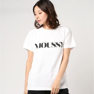 マウジー(moussy)のらん様専用　moussyロゴTシャツ　ホワイト・ブラック(Tシャツ(半袖/袖なし))