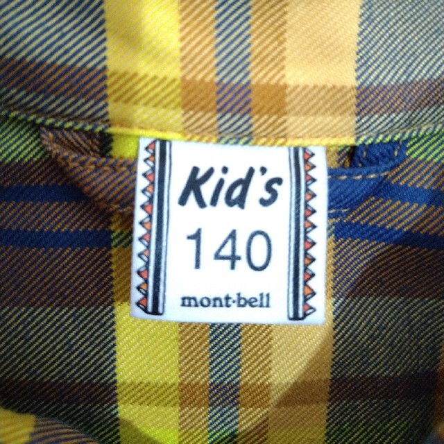 mont bell(モンベル)のmont-bell　ロングスリーブシャツ キッズ/ベビー/マタニティのキッズ服女の子用(90cm~)(ブラウス)の商品写真