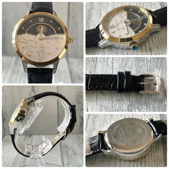 希少】STAR JEWELRY 2017 限定 ムーンフェイズ コンビ 腕時計|時計 希少】STAR JEWELRY 2017 限定 ムーンフェイズ コンビ 腕時計|時計