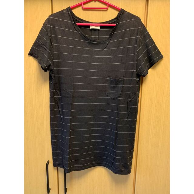 Tシャツ/カットソー(半袖/袖なし)国内正規 Saint Laurent サンローランパリ ボーダー Tシャツ
