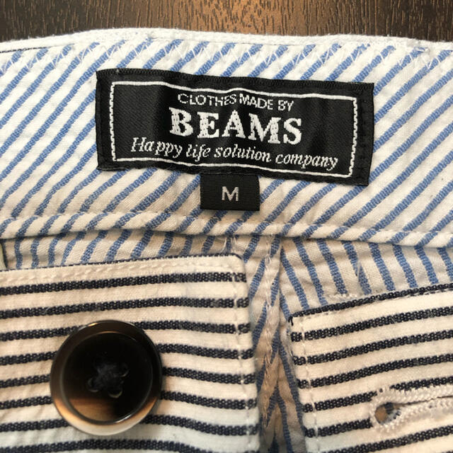 BEAMS(ビームス)の値下げ！BEAMS ショートパンツ　短パン　ストライプ柄 メンズのパンツ(ショートパンツ)の商品写真