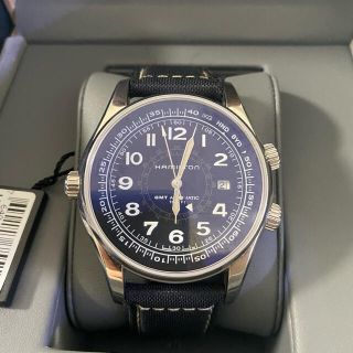 ハミルトン(Hamilton)のハミルトン HAMILTON カーキ ネイビー GMT オートH77505433(腕時計(アナログ))