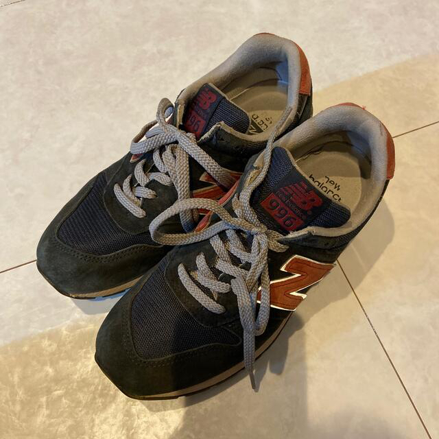 New Balance(ニューバランス)の専用　ニューバランス スニーカー　966 ネイビー×レッド　VANSスニーカー レディースの靴/シューズ(スニーカー)の商品写真