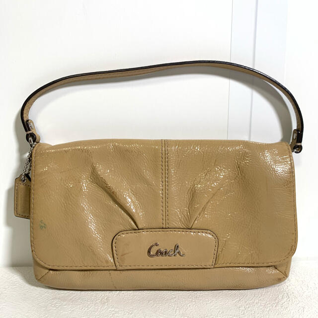 COACH(コーチ)のCOACH コーチ パテントレザー ハンドバッグ ポーチ 財布 1617 レディースのバッグ(ハンドバッグ)の商品写真
