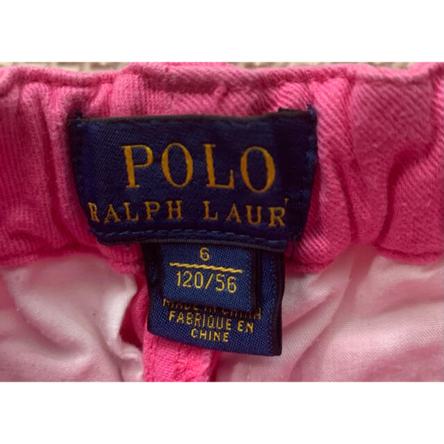 POLO RALPH LAUREN(ポロラルフローレン)のラルフローレン　キッズ　ショートパンツ　１２０㎝　ピンク キッズ/ベビー/マタニティのキッズ服女の子用(90cm~)(パンツ/スパッツ)の商品写真