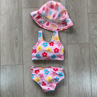 ミキハウス(mikihouse)のミキハウス 水着 90 帽子セット(水着)