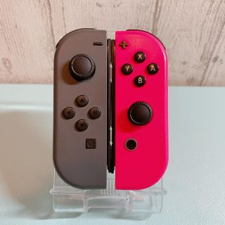 美品 人気カラー ピンク グレー Switch 左右セット ジョイコン(その他)