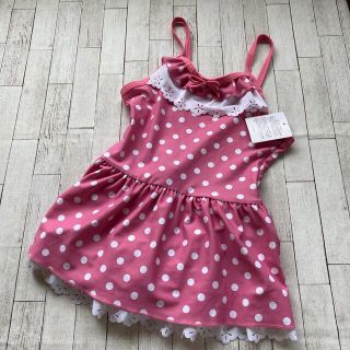 マザウェイズ(motherways)の＊マザウェイズ＊ピンクドット＊ワンピース水着＊130＊新品タグ付き(水着)