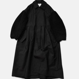 クラネ(CLANE)のCLANE BOA SLEEVE MODS COAT BLACK(モッズコート)