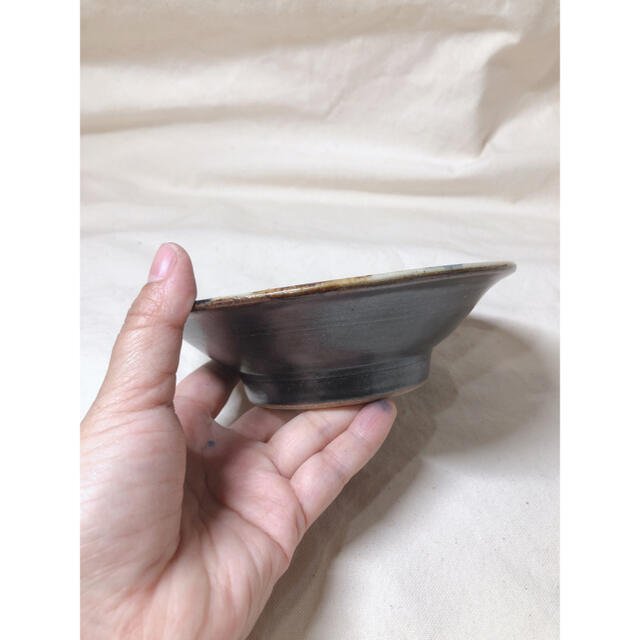 新品⭐︎沖縄　やちむん　お皿　中皿　ペア　茶✖️紺