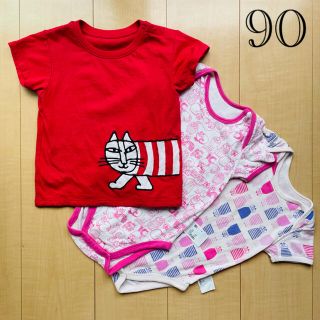 リサラーソン(Lisa Larson)のリサラーソン　UNIQLO 90 Tシャツ・肌着3点セット(Tシャツ/カットソー)