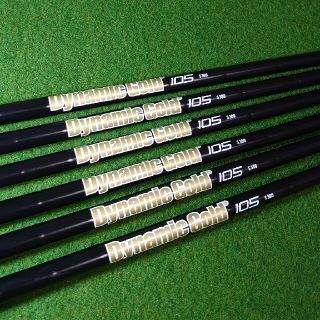 トゥルーテンパー(True Temper)のDynamicGold105 ONYX BLACK S300 6本セット(クラブ)