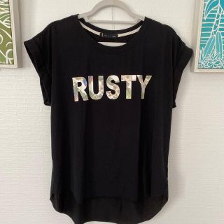 ラスティ(RUSTY)のラスティ　カットソー　M(Tシャツ(半袖/袖なし))