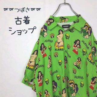 ♠[新品] X-LARGE エクストララージ♠マルチカラー シャツ 総柄