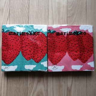 マリメッコ(marimekko)の新品！マリメッコ　マンシッカヴォレット　紙ナプキン　2カラーセット(テーブル用品)