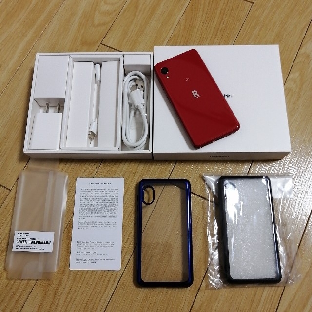 Rakuten(ラクテン)の☆☆楽天★rakuten mini★RED★美品★送料無料★おまけ付☆☆ スマホ/家電/カメラのスマートフォン/携帯電話(スマートフォン本体)の商品写真