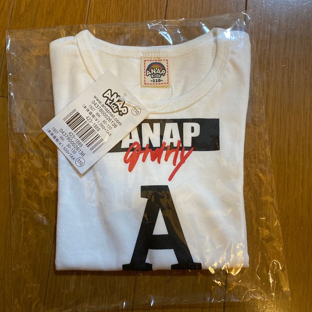 ANAP Kids(アナップキッズ)のアナップキッズ白 T キッズ/ベビー/マタニティのキッズ服女の子用(90cm~)(Tシャツ/カットソー)の商品写真