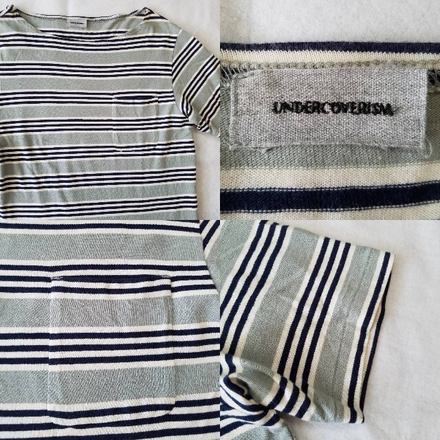 UNDERCOVER(アンダーカバー)の日本製 UNDERCOVERISM Border S/S Tee ボートネック メンズのトップス(Tシャツ/カットソー(半袖/袖なし))の商品写真